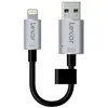 Image de Clé USB 3.0 Lightning Lexar JumpDrive C20i 3-en-1 32 Go Noir et Argent