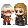 Image de Figurine Hot Toys COSB738 - Marvel Comics - Thor 3 : Ragnarok - Stan Lee & Thor