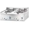 Image de Friteuse Électrique à Poser 2x 10 L 18 Kw - Stalgast - - Acier inoxydable 800x700x250mm
