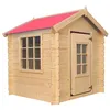 Image de Maison en bois pour enfants Toit bleu