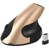 Image de Souris Verticale 2.4G Sans Fil Photoélectrique Muet Ergonomique Vertical Rechargeable Or
