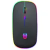 Image de Souris A5 sans fil charge portable de jeu lumineux-noir
