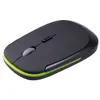 Image de Souris bluetooth Sans fil Très mince muet réglables-noir