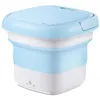 Image de Machine à laver Mini Pliable Type de canon Portable pour les voyages / dortoirs-Bleu