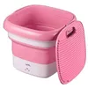 Image de Machine à laver Mini Pliable Type de canon Portable pour les voyages / dortoirs-Rose