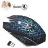 Image de Rechargeable sans fil LED silencieuse rétroéclairé USB optique ergonomique Gaming Mouse_onaeatza22