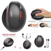 Image de Souris de jeu sans fil HXSJ T31 Lecteur optique de conception ergonomique 2,4GHZ - Noir