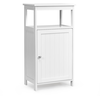 Image de CostwayMeuble de Salle de Bain avec Porte Simple et Étagère Réglable de Rangement 40 x 30 x 70 CM en Bois pour Maison Salon Blanc