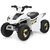 Image de CostwayQuad Buggy Electrique pour Enfant 6 V 4,5 Km-H MAX Voiture pour Enfants de 3 Ans+ Blanc