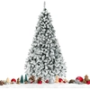 Image de CostwayArbre de Noël Artificiel 225 CM avec 450 LED 1010 Branches Matériel PVC Sapin de Noël avec Socle en Métal Décoration de Noël
