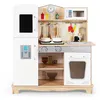 Image de cuisine giantex pour enfants avec four micro-ondes et robinet - 5 accessoires jouet d'imitation pour enfant de 3 à 7ans