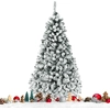 Image de CostwayArbre de Noël Artificiel 180 CM avec 250 LED 600 Branches Matériel PVC Sapin de Noël avec Socle en Métal Décoration de Noël