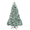 Image de CostwaySapin de Noël Artificiel 225 cm Sapin Enneigé avec 550 Lumières LED 1364 Rameaux et Support Métallique Pliable