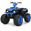 Image de CostwayQuad Électrique 12V pour Enfants 3-7 Ans avec Lumière Musiques et Histoires 104x67x74cm pour Différents Terrains Bleu