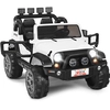 Image de CostwayVoiture électrique 12V Véhicule Electrique 2 Places avec Batterie et Télécommande 2.4G Suspension à Ressorts Lumières LED pour 3 Ans et Plus
