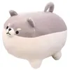 Image de Anime Shiba Inu Peluche Sotf Oreiller Poupée Cartoon Doggo Mignon Shiba Peluche Gris WEN241