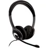 Image de V7 HU521-2EP (Filaire, USB-A, Skype), Casque micro de bureau, Noir