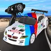 Image de 01:10 40 kmh RC voiture 4 roues motrices Double batterie haute puissance LED phares de course de camions