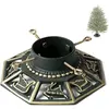 Image de Ventray Support de sapin de Noël avec réservoir d'eau, 34 x 34 x 10 cm, Support universel classique et robuste pour troncs d'arbres de Noël artificiels, Support de base de sapin de pin pour vrais arbres, Octogone