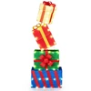 Image de CostwayEnsemble de 4 Boîtes Cadeaux Illuminées de Noël Boîtes Cadeaux Lumineuses avec Noeuds 52 Lumières LED Affichage Empilé/Séparé Multicolore