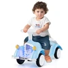 Image de CostwayVoiture Porteur Enfant avec Volant Klaxon Phares à LED sous le Siège Voiture Rétro avec Roues Silencieuses pour 19-36 Mois Bleu