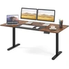 Image de CostwayBureau Debout   lectrique 140x70cm Bureau R ©glable en Hauteur Bureau Ergonomique avec M ©moire des Hauteurs Trou pour C  ble Caf ©