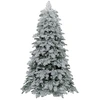 Image de Costway180 cm Sapin de Noël Artificiel Articulé Pré-Éclairé avec 130 Boules Scintillantes Lumières LED 616 Branches 8 Modes d'Éclairage