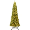Image de Costway360 cm Arbre de Noël Artificiel Articulé Pré-Éclairé Connecteur d'Alimentation Rapide avec 2536 Branches en PVC 1030 Lumières LED