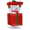 Image de CostwayBonhomme de Neige Lumineux dans Boîte Cadeau Bonhomme de Neige Pop-up Pré-éclairé avec 100 LED Chaudes pour Intérieur&Extérieur Multicolore