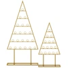 Image de CostwayLot de 2 Porte-Cartes Support Photo en Forme d'Arbre de Noël avec 36 Pinces Rondes Présentoir en Métal Suspendu Support d'Affichage Noir
