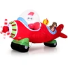 Image de CostwayAvion Gonflable de Noël Père Noël Pilotant un Avion avec des Boîtes Cadeaux et Éclairage LED Intégré Grande Décoration Gonflable