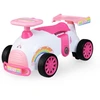 Image de CostwayVoiture à Roulettes pour Enfants Jouet Glissant Pied à Sol avec Musique & Rangement Sous le Siège Voiture Sit pour 19-36 Mois Licorne Rose