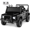 Image de CostwayVoiture Jouet Land Rover sous Licence Voiture Electrique 12V pour Enfants avec Télécommande Parentale Phare Musique pour 3-8 Ans Noir