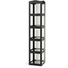Image de CostwayBibliothèque Pliante Rotative Étagère Tournante à 360° Bibliothèque à 5 Niveaux Étagère d'Angle Haute Organisateur de Rangement Noir