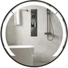 Image de CostwayMiroir de Salle de Bain Rond LED 60 CM Cadre en Aluminium avec Fonction Anti-Buée 3 Couleurs de Lumière & Luminosité Ajustable Miroir Mural