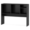 Image de CostwayÉtagère de Bureau en Bois Bibliothèque de Bureau Etagère à Poser sur Le Bureau Etagère de Rangement de Comptoir avec 4 Compartiments Noir