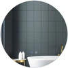 Image de Costway60cm Miroir LED Éclairé Miroir de Salle de Bain Mural avec Luminosité Réglable Design Rétroéclairé Doux Commande Tactile Intelligente Argent