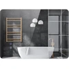 Image de CostwayMiroir Lumineux LED 70 x 50 CM Miroir Mural de Salle de Bain Anti-buée avec Luminosité Réglable Commande Tactile Intelligente Argent