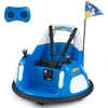 Image de CostwayVoiture   lectrique Tournant   360° pour Enfants 12V V ©hicule   Batterie avec Lumi ¨res Clignotantes T ©l ©commande pour 18-72 Mois Bleu