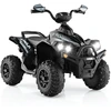 Image de CostwayVoiture Electrique pour Enfants 12V 7Ah LED Musique P ©dale Klaxon 3-4 km/h pour Enfants de 3   8 ans Noir