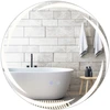 Image de Costway60 cm Miroir de Salle de Bain LED Miroir Mural en Verre Trempé Anti-Explosion avec Éclairage à 3 Couleurs Système Antibuée Dimmable Argent