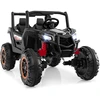 Image de CostwayUTV   lectrique 4WD/2WD 24V Voiture   lectrique 2 Places avec 4 Moteurs Puissants de 100W T ©l ©commande D ©marrage en Douceur pour 3+ Ans Noir