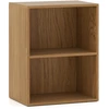 Image de CostwayBibliothèque à 2 Cubes Ouverts Meuble de Rangement à 3 Niveaux avec Étagère Réglable à 5 Positions 42 x 29,5 x 53,5 cm Naturel