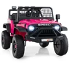 Image de Costway24V Voiture Électrique Enfants Véhicule Électrique à Batterie avec Télécommande Parentale Musique Phares LED Charge 30 kg pour 3+ Ans Rose