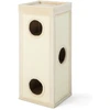 Image de CostwayMaison de Chat à 4 Étages Condo pour Chat de 99 cm de Haut avec Poteaux à Griffer 3 Cachés 4 Coussins en Peluche Douce Naturel