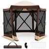 Image de CostwayTonnelle Pop-up avec Moustiquaire Tente de Réception Pliante 295 x 295 x 220 cm pour 4-6 Personnes Barnum Gazebo de Jardin avec Toit Oxford
