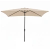Image de CostwayParasol de Jardin 3 x 2 M Parasol Inclinable Toile avec Angle Réglable Manivelle Mât de Parasol en Métal Parasol de Plage Sans Support Beige
