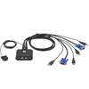 Image de Aten CS22U commutateur écran, clavier et souris Noir CS22U