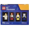 Image de Ensemble de figurines d'athlètes LEGO Bricktober (joueur de tennis, pilote de voiture de course, surfeur et joueur de hockey) 5004573