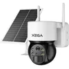 Image de Xega 3G/4G LTE Caméra Surveillance Solaire Extérieure sans Fil PTZ Caméra, 2K HD Vue à 360°, Capteur de Mouvement PIR, Vision Nocturne, Conversation Bidirectionnelle, Carte SIM Incluse [Classe énergétique A+++]